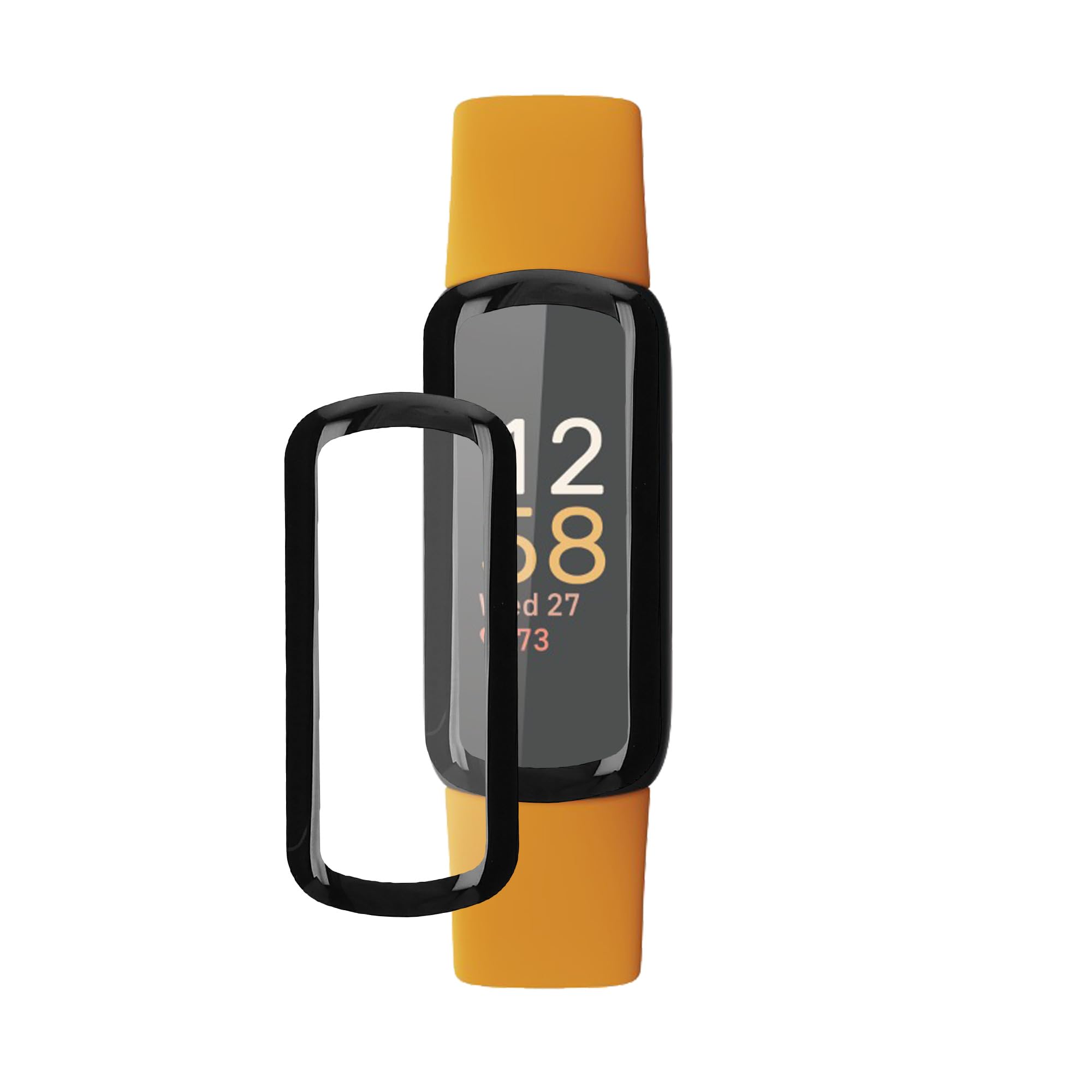 kwmobile Protective Film Compatible with Fitbit Inspire 3 Screen Protector - 2x Smart Watch Protector Anti-Fingerprint