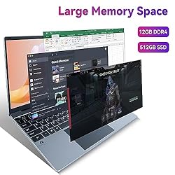 URAO Laptop 15.6 Inch Intel Celeron N5095 Quad-Core