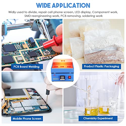 Soiiw 110V 850W Soldering Hot Plate LED Electric Preheat