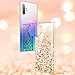 Maxdara Case for Galaxy Note 10+ Plus Case Glitter for Girls Women Liquid Bling Shiny Sparkle Luxury Pretty Flowing Quicksand Soft TPU Case for Samsung Galaxy Note 10+ Plus 5G 6.8 inches (Gold Silver)