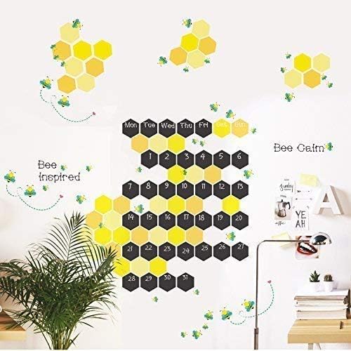 Walplus Colmena Abeja Adhesivos De Pared Vinilo Multicolor 90 X