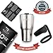 Tumbler SPILL PROOF lid 30 OZ , Free Bonus – removable handle - Stainless Steel, Double Walled Vacuum Insulation for Hot and Cold Drinks. by BAYZI