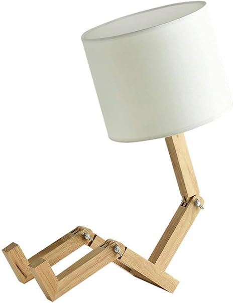 Faltbare Diy Schreibtischlampe Einstellbare Lesetisch Licht Schwenkarm Holz Nachttischlampe Nachttischlampe Fur Kinder Schlafzimmer Wohnzimmer Amazon De Beleuchtung