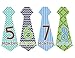 Necktie 12 Baby Monthly Stickers Boy 6.6x2.5 inch Precut