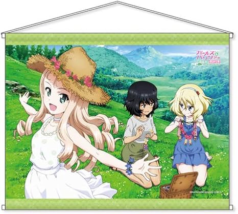 Amazon ガールズ パンツァー ｂ２タペストリー 押田安藤の花飾り対決ｖｅｒ アニメ 萌えグッズ 通販