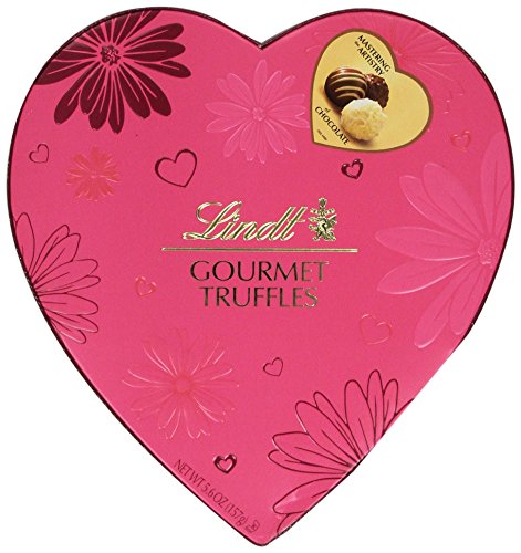 Lindt valentine gift box, gourmet truffles heart, 5.6 o…