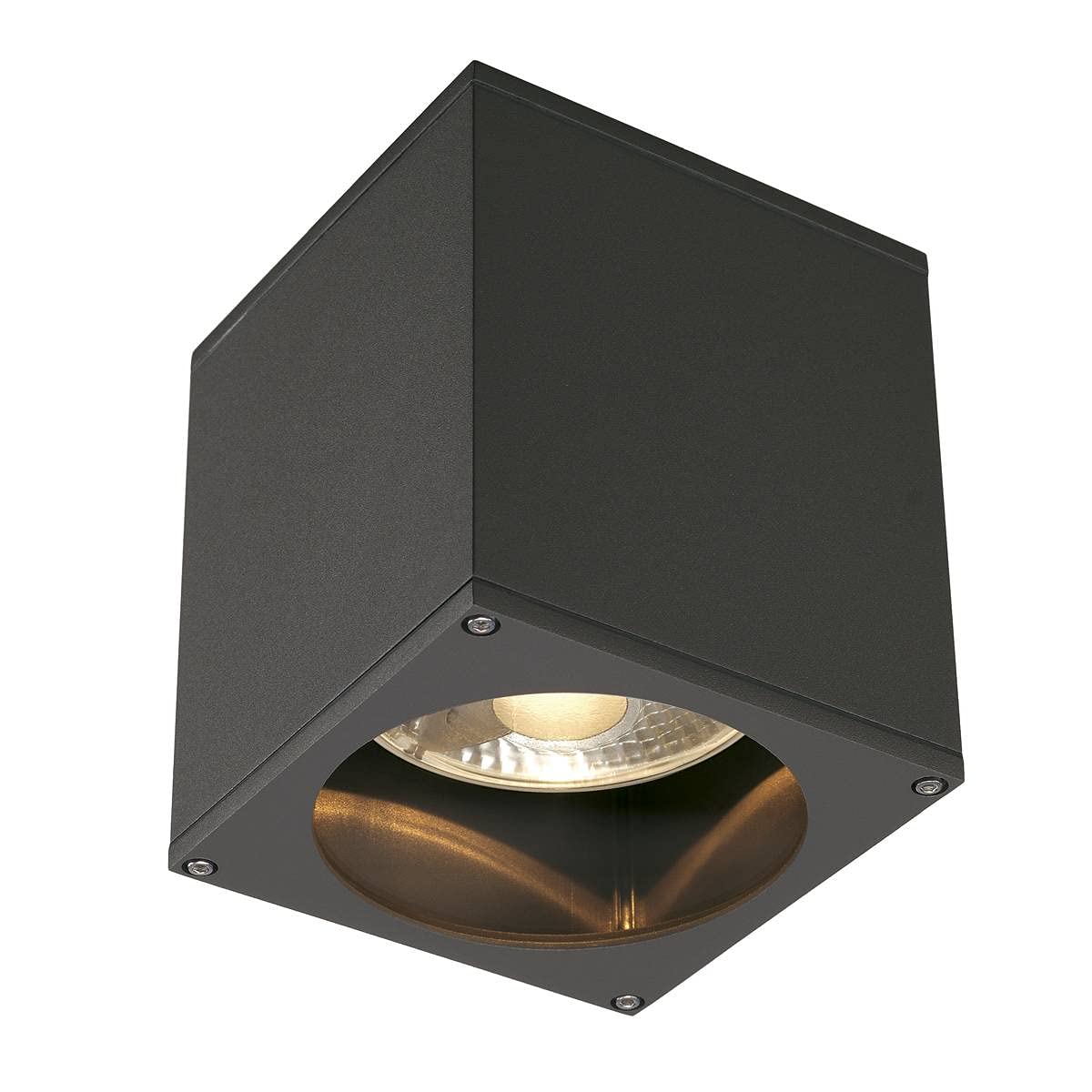 SLV Big Theo Ceiling Out Ceiling Light, Square, Anthracite, ES111, max. 75W 229555