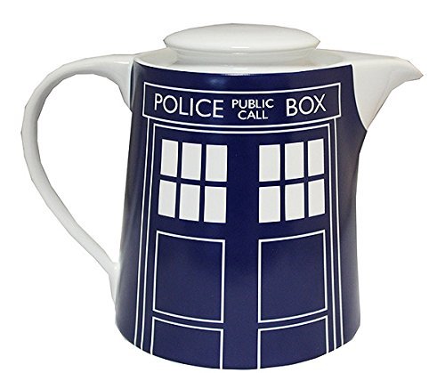 Doctor Who Tardis Door Panel Tea Pot, Blue, Stoneware, 222mm x 138mm x 160mm