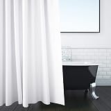 ANSIO Shower Curtain 180x180 cm White Mould Resistant Polyester view 8
