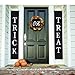 Halloween Decor Trick or Treat Door Set - Halloween Decorations Outdoor Signs. Waterproof, Sun Resistant Material. Great For Welcome Sign Banner Indoor & Outdoor + The Office. Kids Love It, Ready Hang