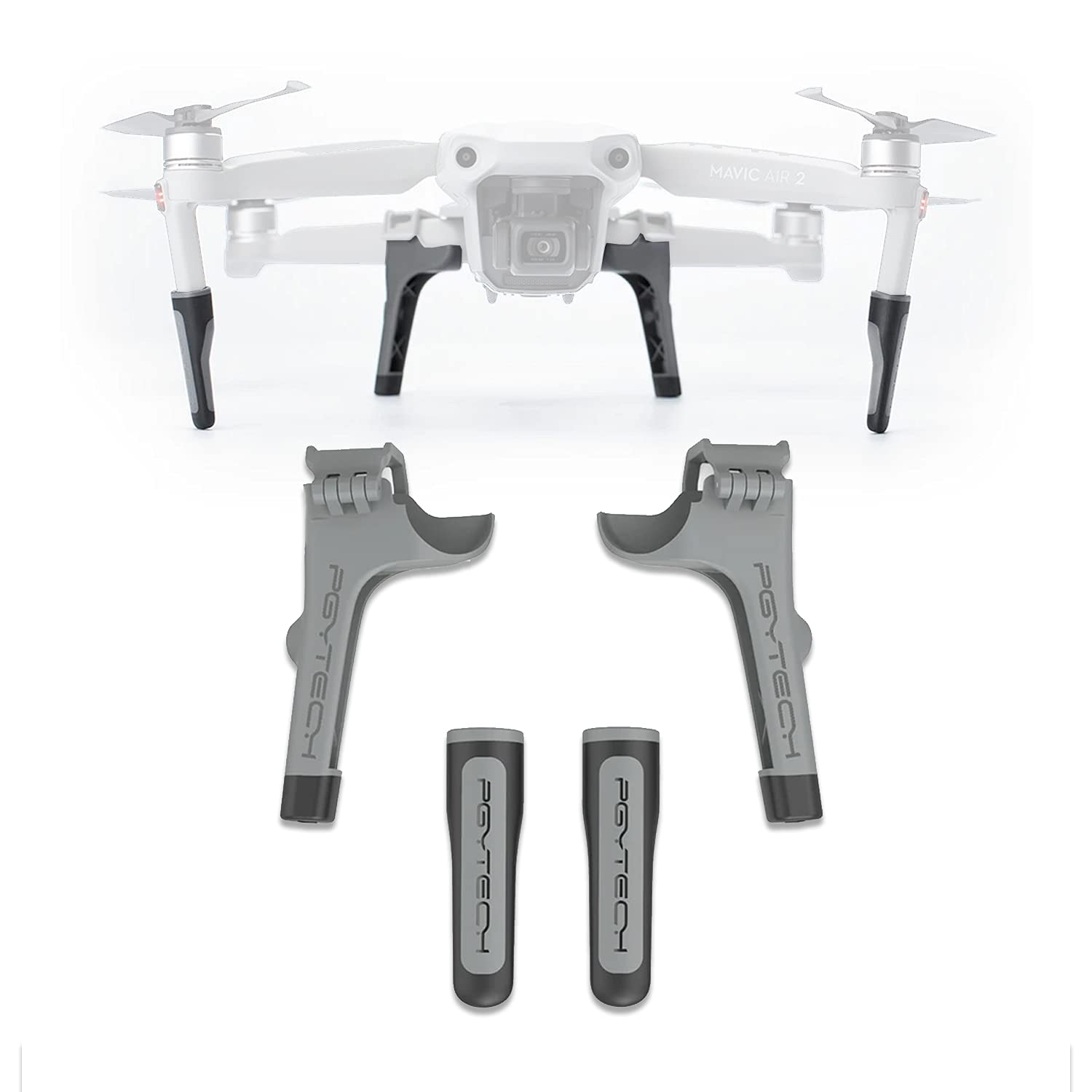 PGYTECH Landing Gear Extensions for DJI Mavic Air 2 and Air 2S, Grey, 35mm