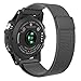 Garmin Fenix 3 / Fenix 5X Watch Band, MoKo Milanese Loop Stainless Steel Mesh Replacement Bracelet Strap for Fenix 3 / Fenix 5X Smart Watch with Unique Magnet Lock, No Buckle Needed, BLACK