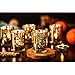 Votive Candle Holder-Set of 12 Wedding Centerpieces for Table, Mercury Glass Tealight Candle Holders Bulk for Birthday |Party |Home Decoration (Gold-1)