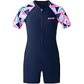 karrack Girls One Piece Swimsuit Kid Swimsuit Girls Water Sport Swimsuit UPF 50+ Sun Protection Bathing Suits