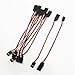 uxcell 10 Pcs Remote Control Female to Male Servo Extension Cable Wire