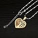 Family Tree of Life Necklace, Heart Shape 316L Stainless Steel Pendant -...