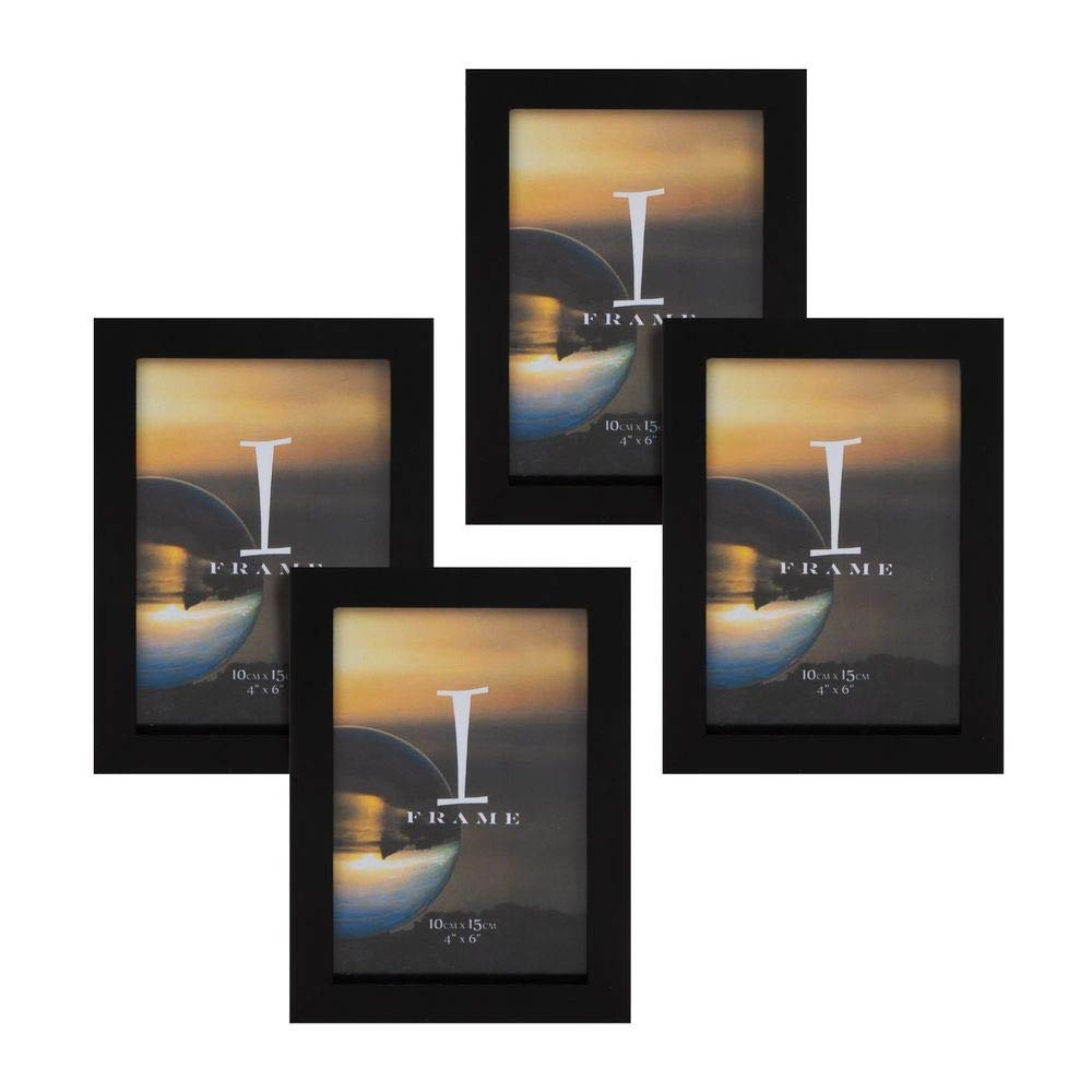 4' x 6' - iFrame Set of 4 Photo Frames Black