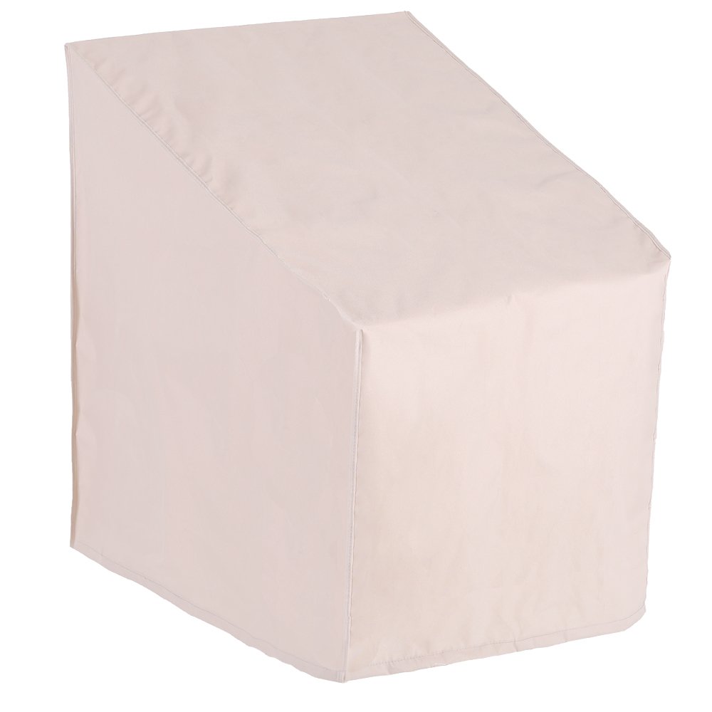 PATIO WATCHER High Back Patio Chair Cover, Durable and Waterproof Out Furniture Chair Cover,Beige