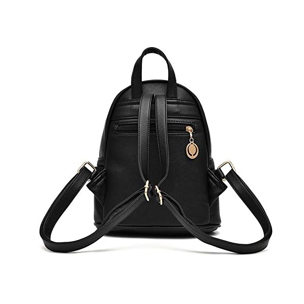 Girls Bowknot Cute Leather Backpack Mini Backpack Purse for Women