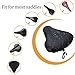 PAMASE Waterproof Bike Seat Cover - Outdoor City Road Bike Saddle Rain Cover, 2pcs Bicycle Cushion Protector with Drawstring & Storage Bag for Dust Resistant -15.7 * 15in