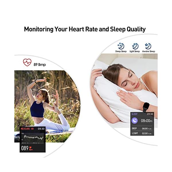 IDEALROYAL-Smart-Watch-P22-Fitness-Activity-Tracker-with-Heart-Rate-Monitor-Sleep-Monitor-Smart-Watch-Bluetooth-Camera-Control-14-Waterproof-Full-Touch-Screen-Smart-Band-Men-Women-for-Android-iOS Smart Watch, IDEALROYAL Fitness Tracker with Heart Rate Monitor, Sleep Monitor,1.4" Touch Screen,Waterproof Smartwatch Bluetooth Camera Control Fitness Watch for Man Woman Android iOS
