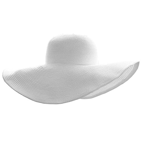 Ayliss Womens Sun Straw Hat Wide Brim UPF 50 Beach Floppy Beach