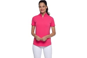 IBKUL Athleisure Wear Sun Protective UPF 50+ Icefil Cooling Short Sleeve Mock Neck Top - 87000