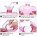 Hot Water Bottle Warmer Set,2 Liter with Soft Knit Water Bottle Cover for Pain Relief Hot Cold Therapy and Comfort Hot Water Bottle Bag,Pink