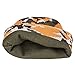 FUNTW Ultra Bright LED Unisex Lighted Beanie Cap/Winter Warm hat （USB Charging） (Orange Camouflage)