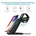 Wireless Charger - SOOSPY Qi Compatible 2 in 1 Fast Wireless Charging Stand Compatible iPhone 8/8Plus/iPhone X,Apple Watch Series 1/2/3,Samsung S9/S9 Plus/Note 8/ S8/S8 Plus