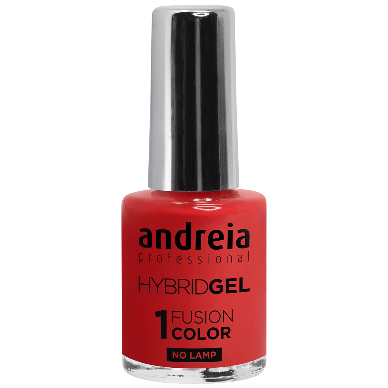 Andreia Professional Hybrid Gel Nail Polish - 2 Steps and No Lamp Required Long Lasting and Easy Removal - Fusion Color H39 Bright Coral