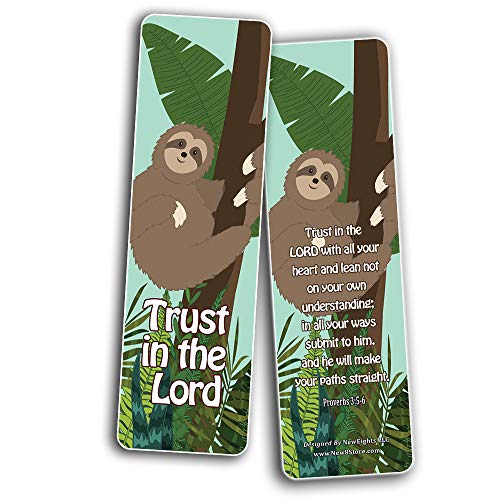 Encouraging Bible Verses Bookmarks for Kids (12-Pack) - Animal Series 2 - Perfect Way to Help Kids Learn New Scriptures - Thumbnail 5