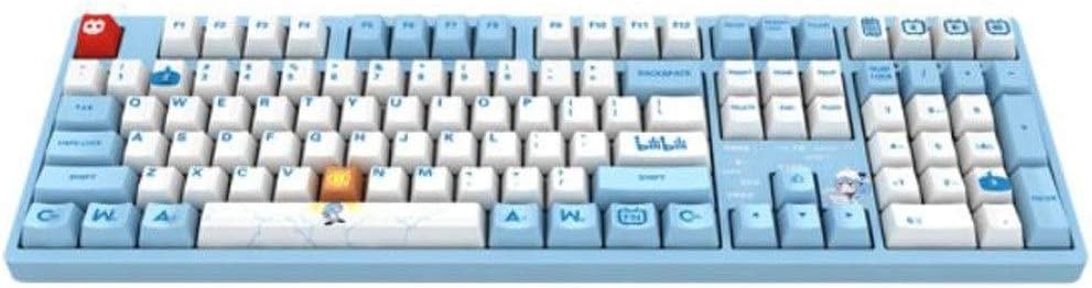 XIAONINGMENG Mechanical Keyboard Wired Keyboard Game Keyboard Esports 108-key Notebook Keyboard Computer Accessories (Color : Blue)