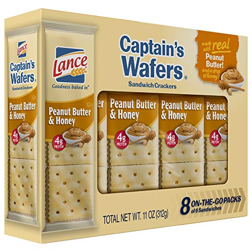 Expect More Lance Captain's Wafers Peanut Butter & Honey Sandwich Crackers, 6 pk. / 48 Ct