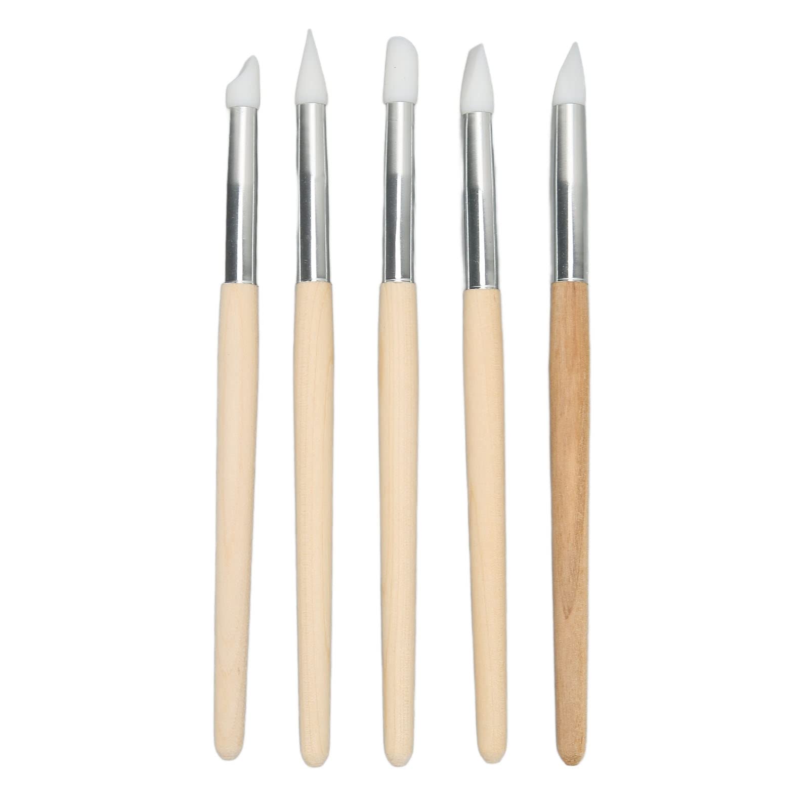 KIMISS Multi Functional Watch Dial Cleaning Tool Set - 5pcs Silicone Scratch Brush Pens for Efficient Watch Repair