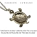 Linana Vintage Tortoise Turtle Long Necklace for Women Fashion Jewelry