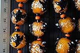 Halloween Cute Ghost Glow In Dark Lampwork Glass Beads(Pack of 12 beads)