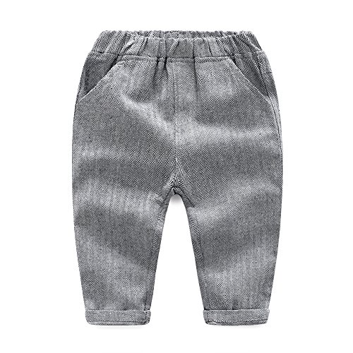 Boys’ Plaid Button Down Polyester Casual Dress Shirt Slim Fit +Vest+Pant Outfits(18-24months)