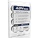 ADV Dry Tennis Overgrip Tape - 3, 12, 30, 60 Pack - FeltTac Tennis Racket Grip Tape - Ultra Absorbent Tennis Grip Tape - Comfort Tennis Racket Grips - Tennis Grips Overgrip (12-Pack White)