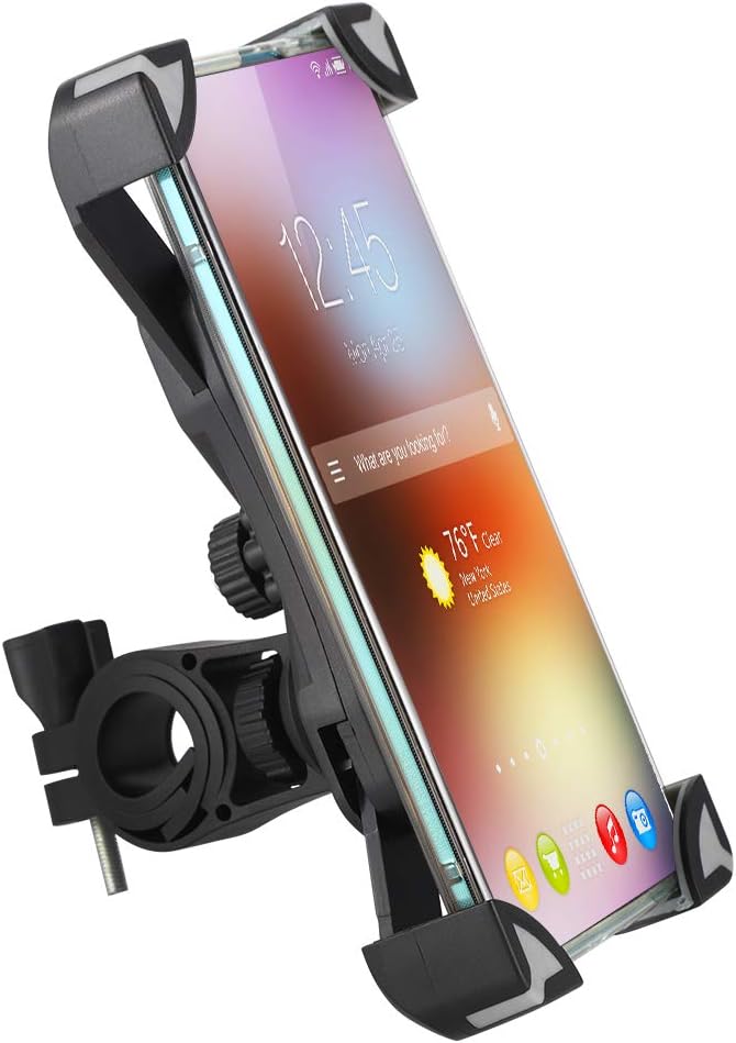 tiopeia Bike Phone Holder, 360° Rotation Anti-Shake Bike Phone Mount Compatible with All Smart Phone Between 3.5 and 6.5 inches : Sports & Outdoors