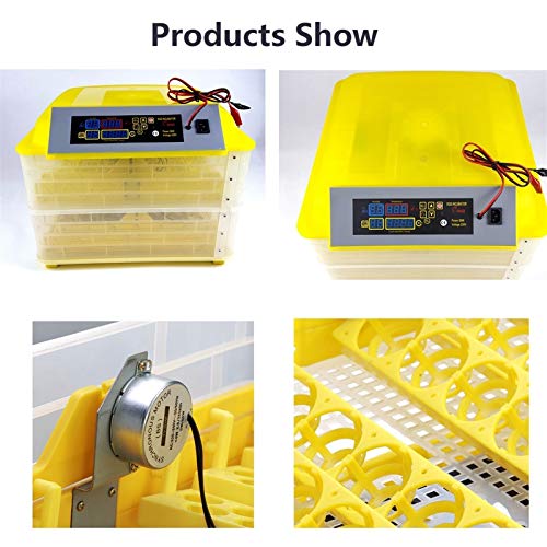 CHICTI Inkubator Vollautomatisch Brutautomat Mit Temperaturregelung Brutkasten Brutmaschine Hühner for Ente Gans Taube… – Bild 6