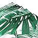 ZOEO Palm Tree Shower Curtain for Bathroom Green Tropical Hawaii Fabric Shower Curtain Set Jungle Leaves Backdrop 12 Hooks Waterproof Polyester Washable for Old Bathroom 72x72 inch