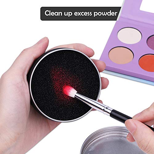 image for DUcare Makeup Brush Cleaner Set - Color Removal Sponge and Solid Clean