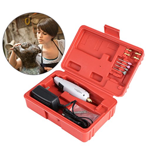 Mini Electric Drill Sculpture Grinder Tools Set, DIY Wood Jade Stone Small Crafts Cutting Drilling Grinding Engraving Micro Precision Electrical Hand Drill Pen Kit