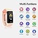 Letuboner Fitness Tracker with Heart Rate Monitor,Color Screen Activity Tracker,IP68 Waterproof Smart Wristband Pedometer (pink)