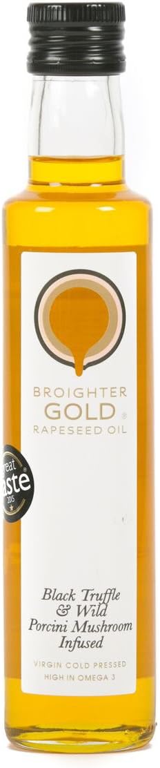 Broighter GOLD Rapeseed Oil - Black Truffle and Porcini Mushroom Infused 250ml