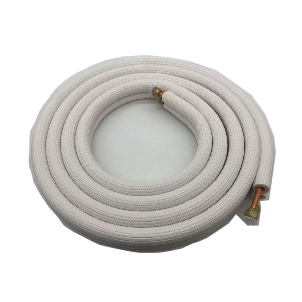 1/4'' 3/8'' Insulated Pipe Air Conditioner Conditioning Fitting Twin Pair Coil Split Tube Water Pipe 3 Meters