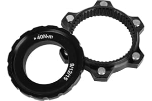 Bicycle Center Lock Adapter, Centerlock to 6-Bolt Rotor Adapter Disc Brake Conversion Kit for Boost Hub Aluminum Alloy
