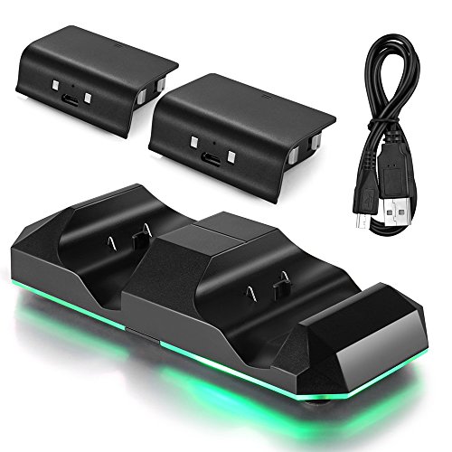 for Xbox One (S) Xbox One X Dual Charging Dock Charger Station with 2
