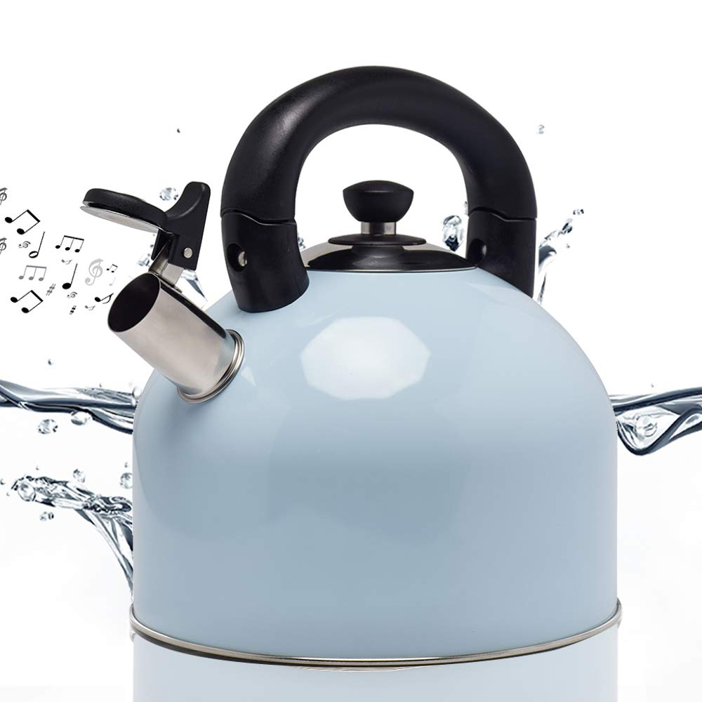 Best blue stovetop blue whistling tea kettle Your Smart Home